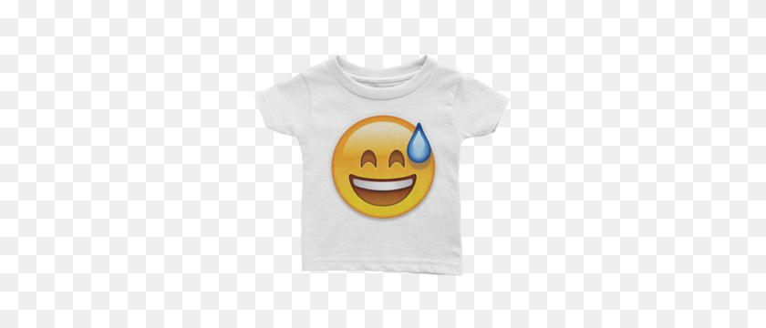300x300 Camiseta De Bebé Emoji - Sudor Emoji Png
