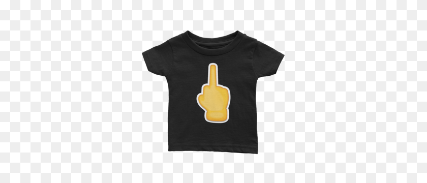 300x300 Emoji Baby T Shirt - Middle Finger Emoji PNG