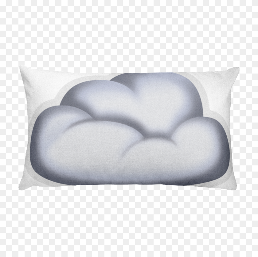 1000x1000 Emoji Bed Pillow - Cloud Emoji PNG