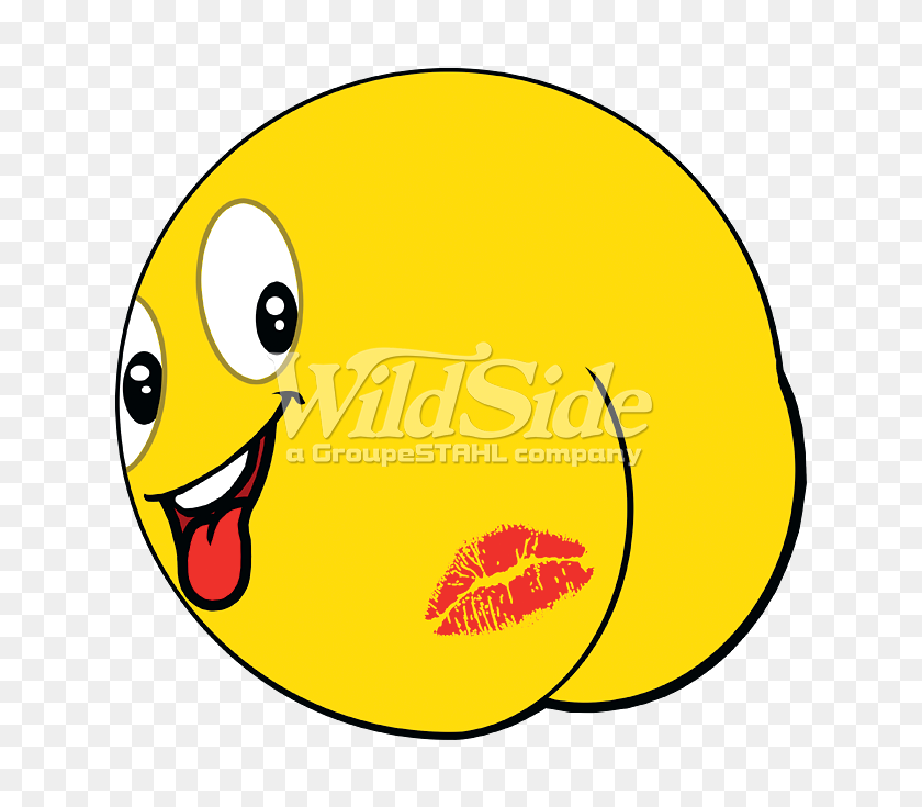675x675 Emoji Butt Kiss The Wild Side - Попа Png