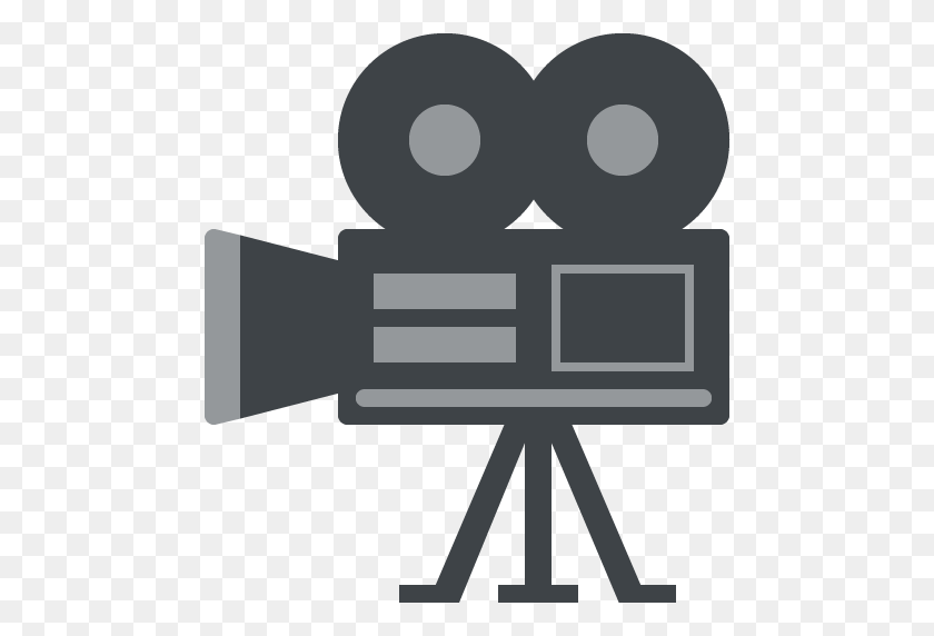 512x512 Emoji Clapperboard Movie Camera Film - Camera Emoji PNG