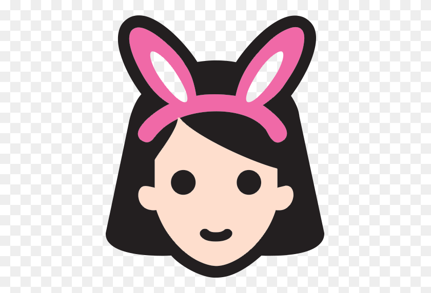 512x512 Emoji Clip Black And White Bunny Huge Freebie! Download - Bunny Ears Clipart Black And White