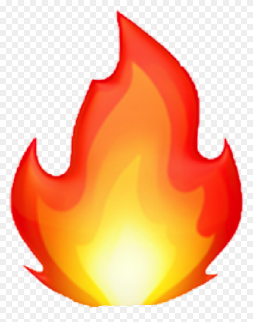 832x1077 Emoji Clipart Fire - Fire Clipart PNG