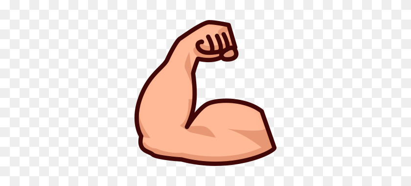 320x320 Emoji Clipart Muscle - Muscles PNG