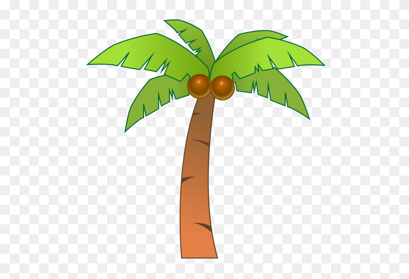 512x512 Emoji Clipart Palm Tree - Coconut Tree Clipart