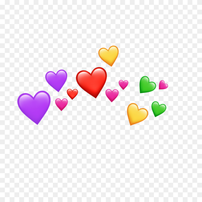 2289x2289 Emoji Crown Tumblr - Heart Emojis PNG