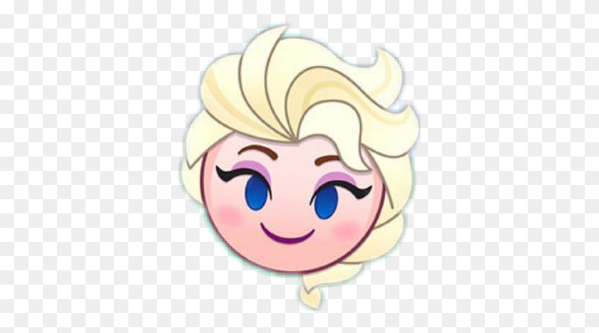 341x408 Emoji Elsa Elsafrozen Frozen Olaf Anna Snow Snowflake - Frozen Snowflakes Clipart