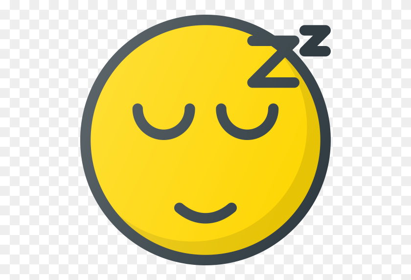 512x512 Emoji, Emote, Смайлик, Смайлики, Значок Сна - Спящий Emoji Png