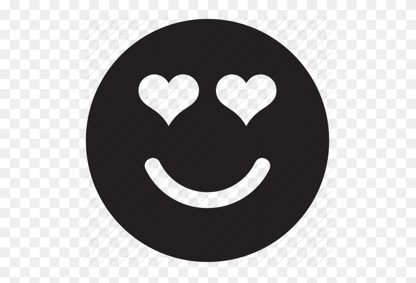 512x512 Emoji, Emoticon, Emotion, Face, Heart, In Love, Love Icon - Heart Emojis PNG