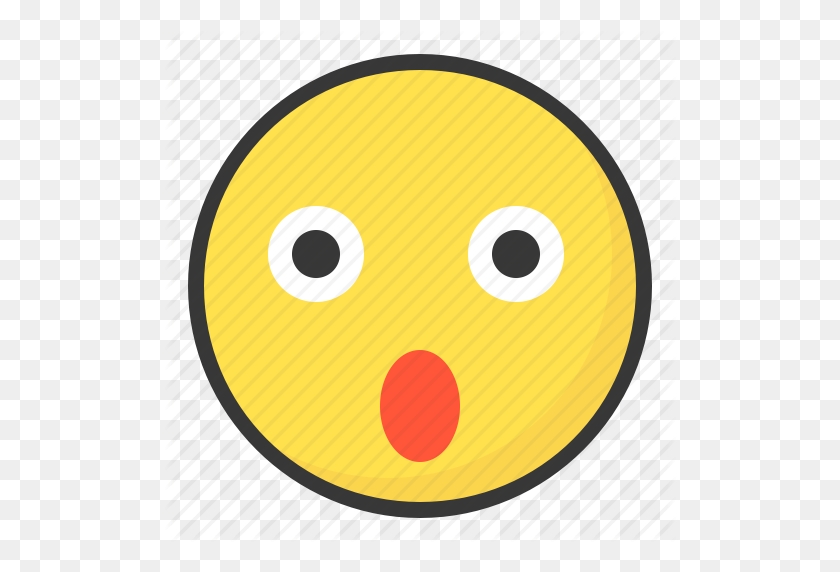 512x512 Emoji, Emoticon, Expression, Face, Surprise, Wow Icon - Wow Emoji PNG