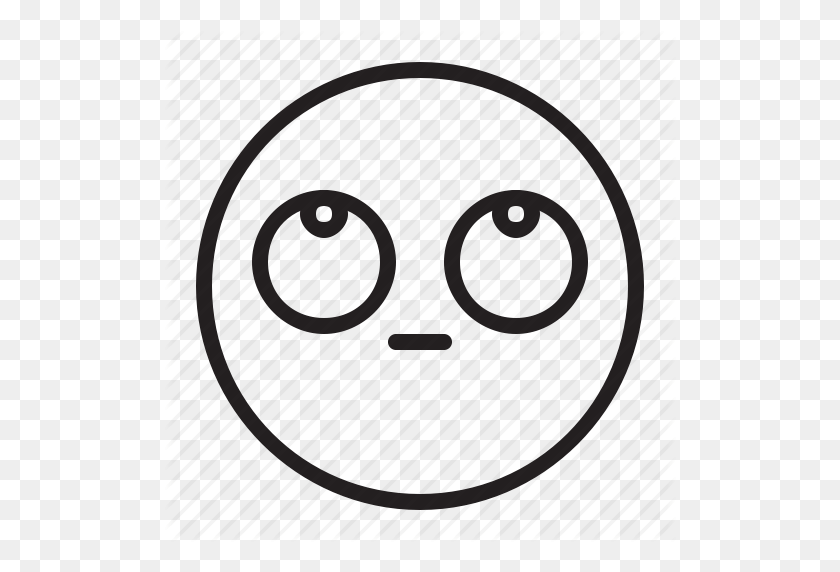 512x512 Emoji, Emoticon, Ojos, Icono De Rollo - Eye Roll Clipart