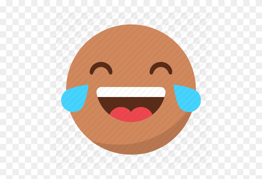 512x512 Emoji, Emoticon, Face, Happy, Laugh, Smile, Tear Icon - Laugh Emoji PNG
