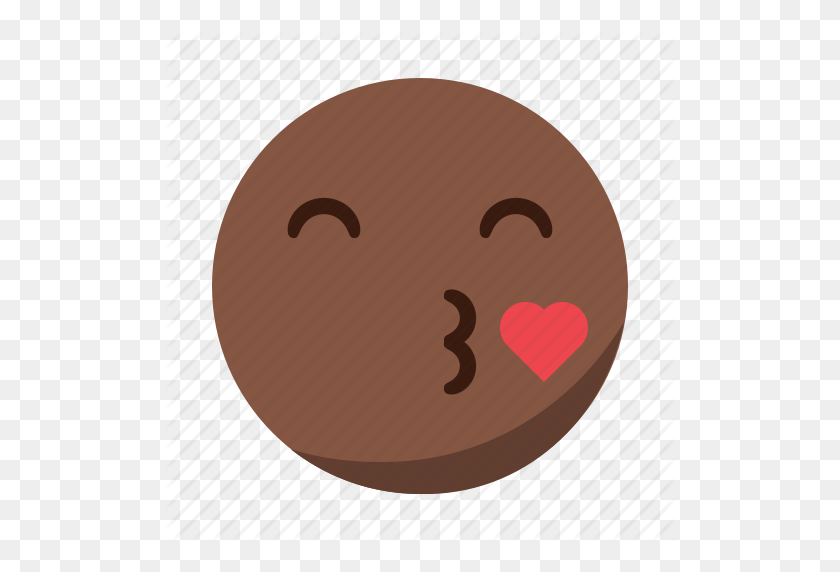 512x512 Emoji, Смайлик, Лицо, Сердце, Значок Поцелуя - Поцелуй Emoji Png