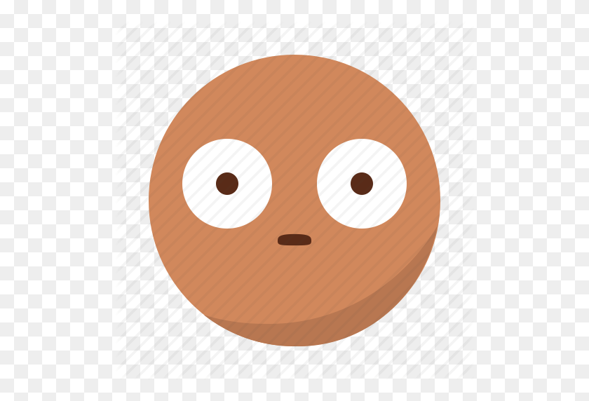 512x512 Emoji, Смайлик, Лицо, Шокированный, Удивленный Значок - Потрясенное Лицо Png