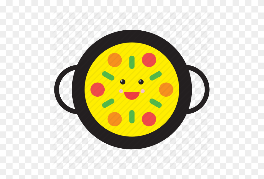 512x512 Emoji, Emoticon, Comida, Feliz, Paella, Arroz, Smiley Icon - Comida Emoji Png