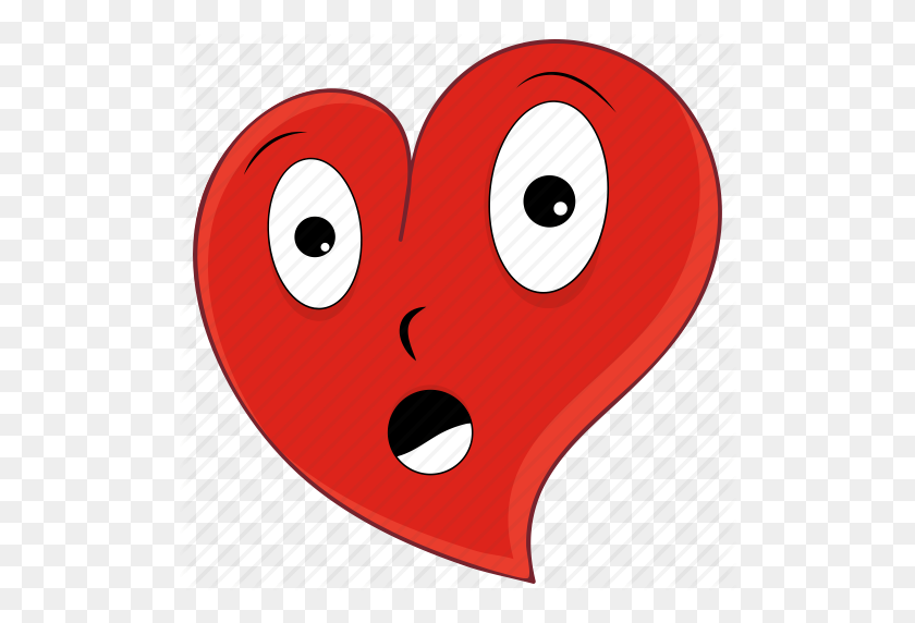 512x512 Emoji, Emoticon, Corazón, Amor, Dolor, San Valentín, Icono De San Valentín - Clipart De San Valentín