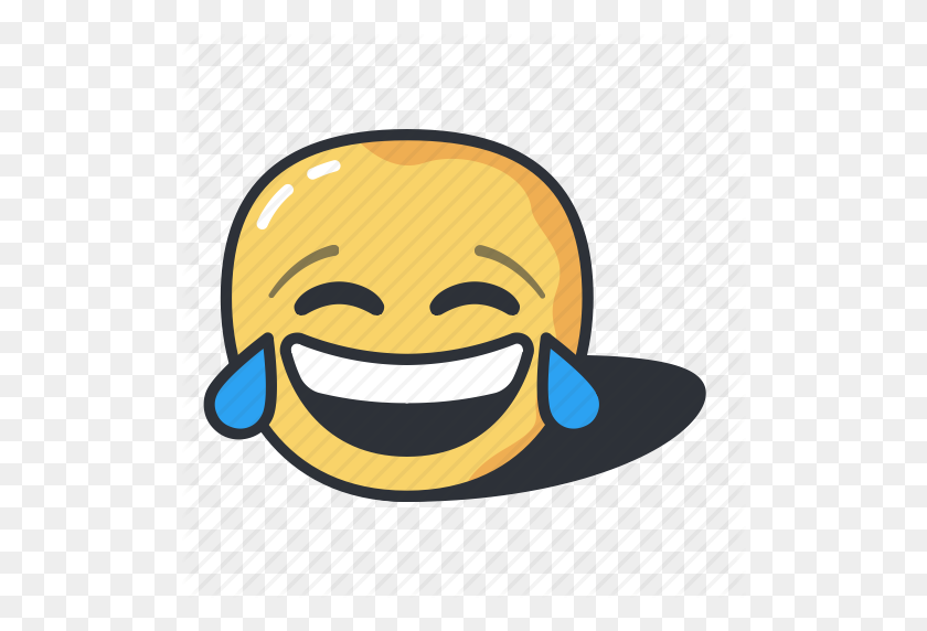 512x512 Emoji, Emoticon, Joy, Laughing, Of, Smile, Tears Icon - Joy Emoji PNG