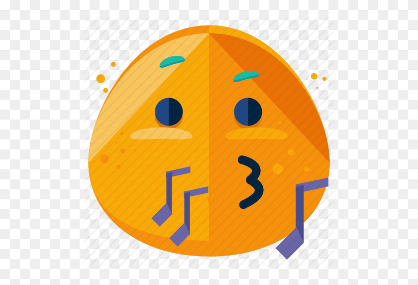 512x512 Emoji, Смайлик, Музыка, Смайлик, Значок Свистка - Музыка Emoji Png