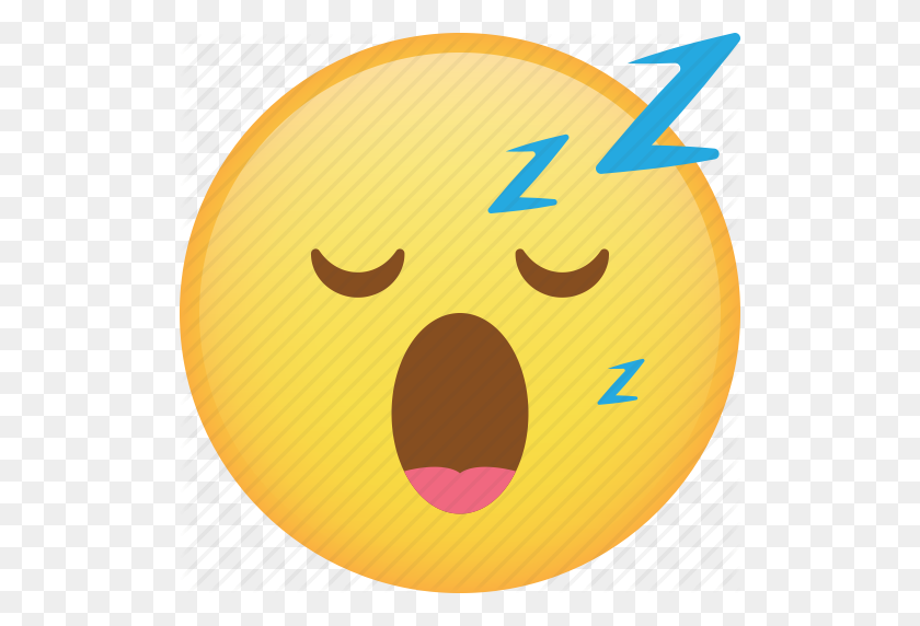 512x512 Emoji, Emoticon, Noche, Sueño, Sleepy, Smiley Icon - Sleep Emoji Png