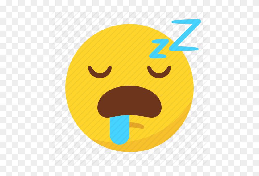 512x512 Emoji, Emoticon, Dormir, Dormir, Icono Cansado - Dormir Emoji Png