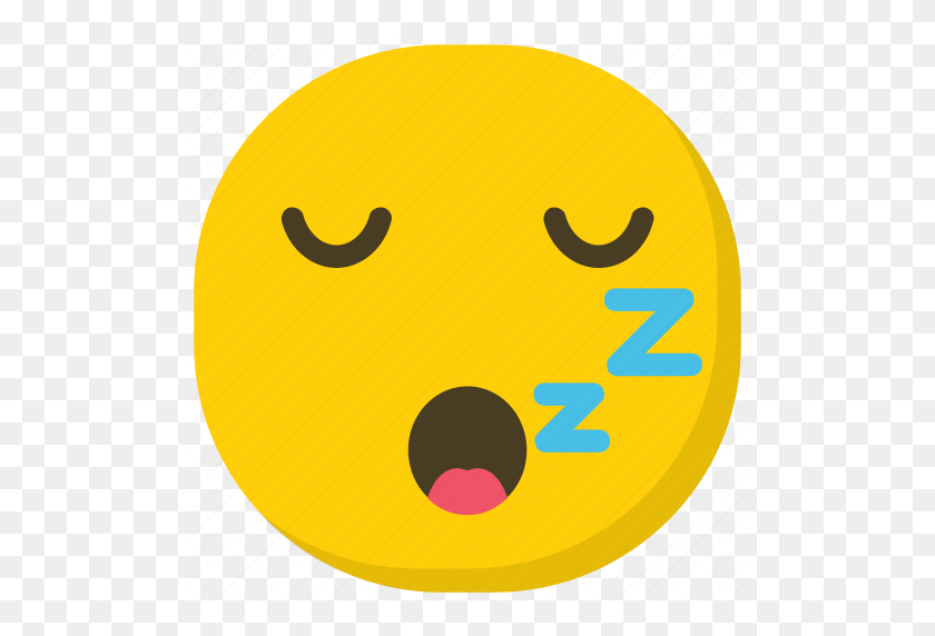 512x512 Emoji, Смайлик, Спящее Лицо, Храп, Значок Zzz Face - Zzz Emoji Png