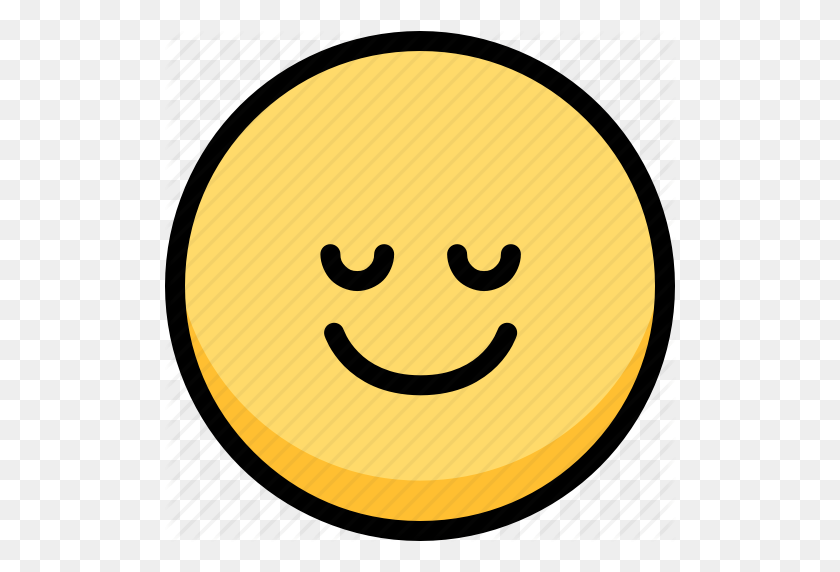 512x512 Emoji, Emoción, Expresión, Cara, Sentimiento, Icono De Paz - Paz Emoji Png
