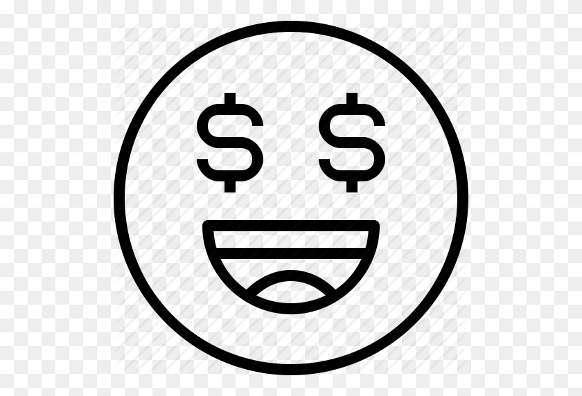512x512 Emoji, Emotion, Face, Money, Status Icon - Money Face Emoji PNG