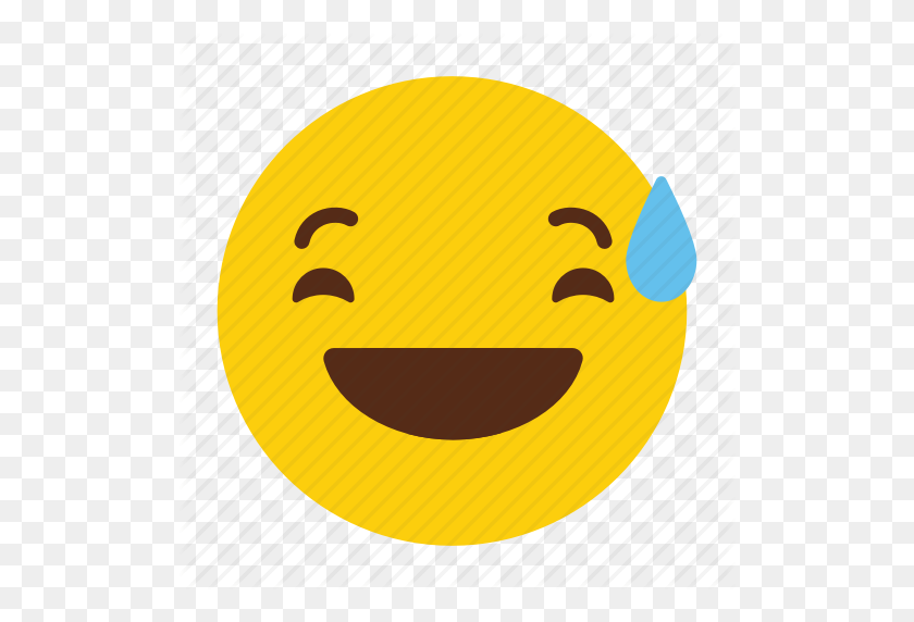 512x512 Emoji, Emotion, Laugh, Smile, Tears Icon - Laugh Emoji PNG