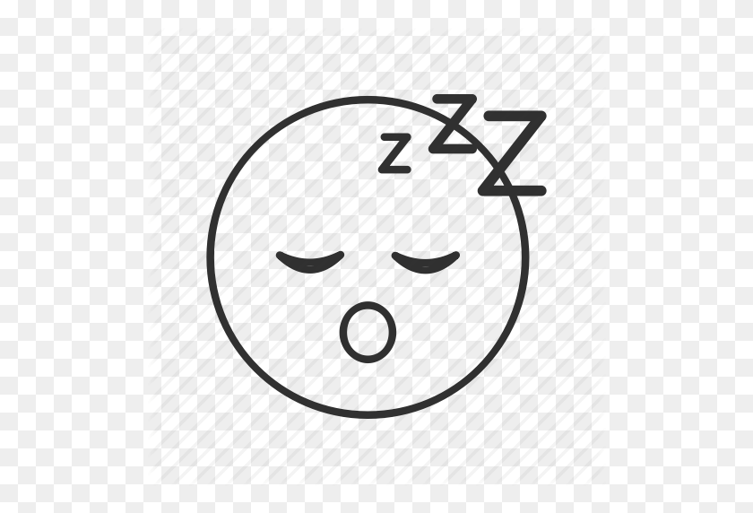 512x512 Emoji, Exhausted, Sleepy, Sleepy Face, Sleepy Head, Tired, Zzz Icon - Zzz Emoji PNG