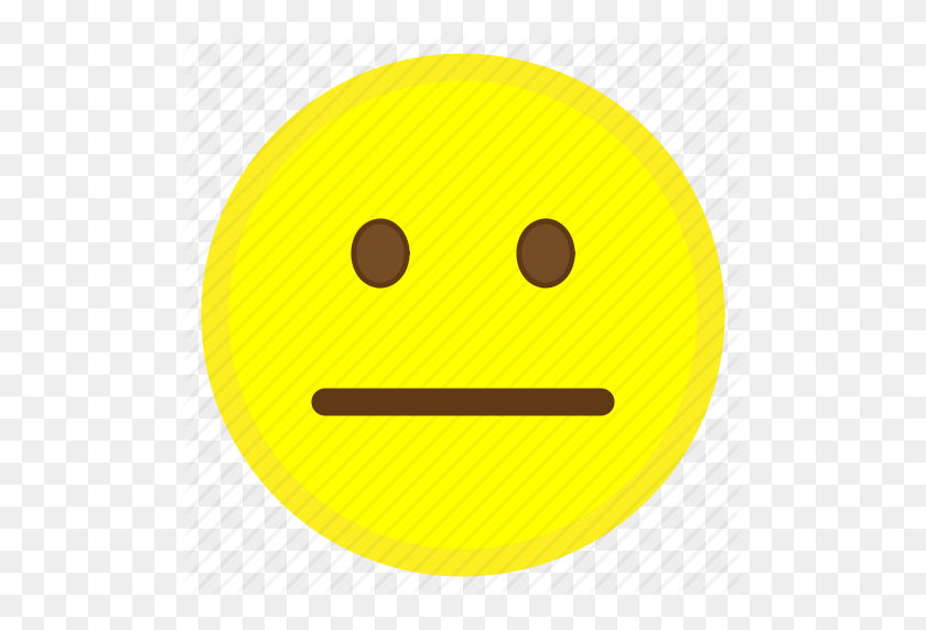 512x512 Emoji, Face, Happy, Hovytech, Mouth, Neutral, Sad Icon - Happy Emoji PNG