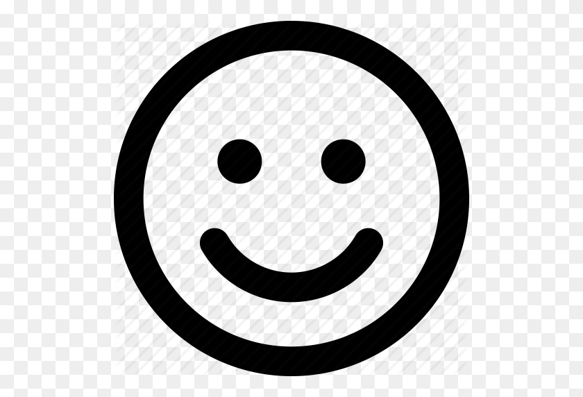 512x512 Emoji, Face, Happy, Satisfied Icon - Happy Icon PNG