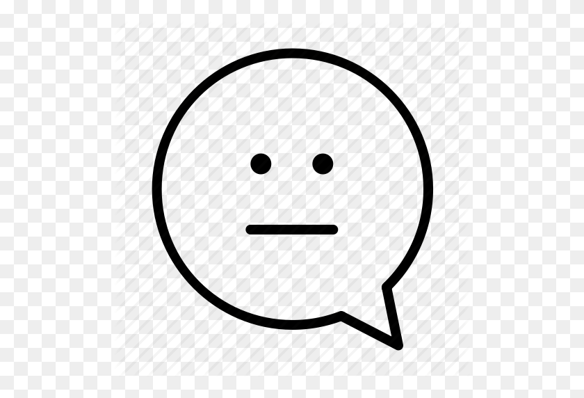 512x512 Emoji, Face, Nothing, Smiley Icon - Annoyed Emoji PNG