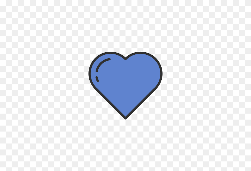 512x512 Emoji, Facebook, Corazón, Icono De Amor - Corazón De Facebook Png
