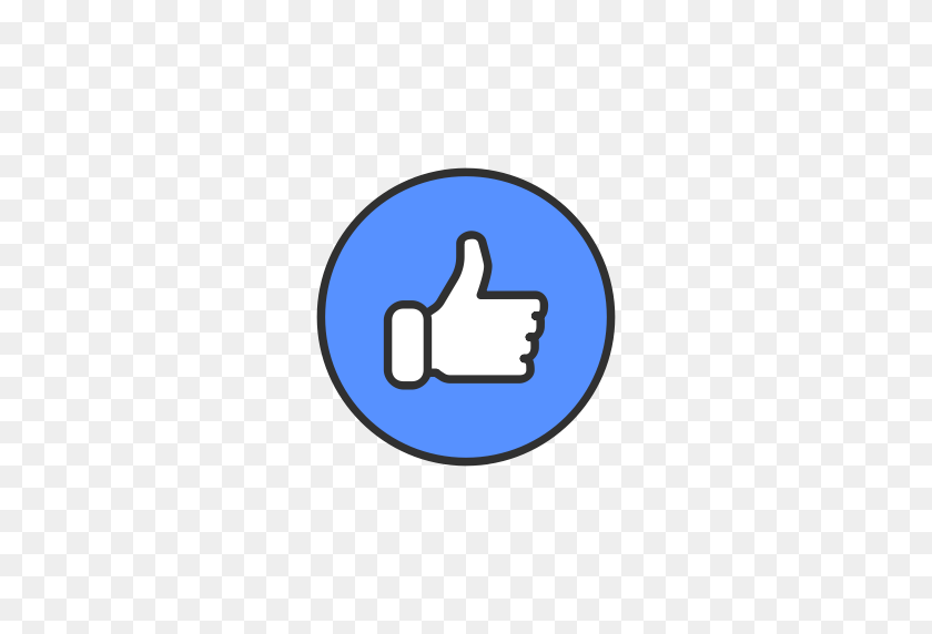 512x512 Emoji, Facebook, Like, Like Button Icon - PNG Facebook