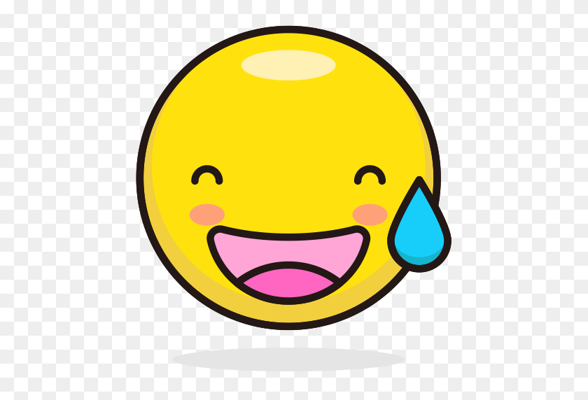 512x512 Emoji, Relleno, Icono Multicolor Con Formato Png Y Vector Gratis - Sweat Emoji Png