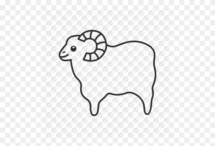 512x512 Emoji, Коза, Рога, Млекопитающее, Баран, Полное Тело Барана, Значок Овцы - Коза Emoji Png