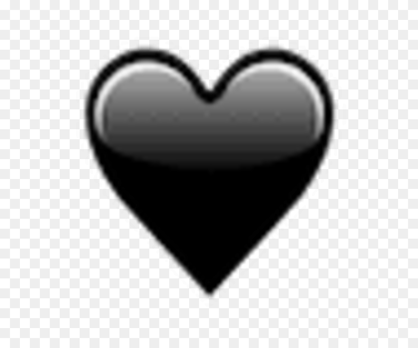 640x640 Emoji Heart Iphone Sticker Symbol - Черное Сердце Emoji Png