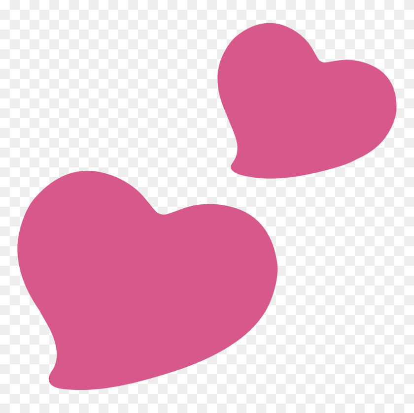 2000x2000 Emoji Corazón Png - Corazón Rosa Emoji Png