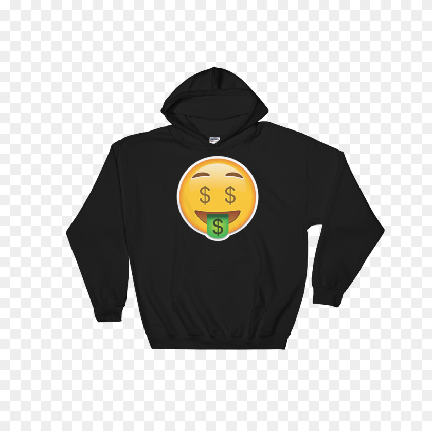 1000x1000 Emoji Hoodie - Money Emoji PNG
