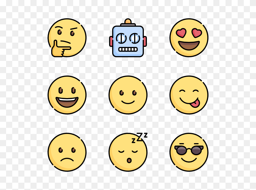 600x564 Paquetes De Iconos Emoji - Smiley Emoji Png