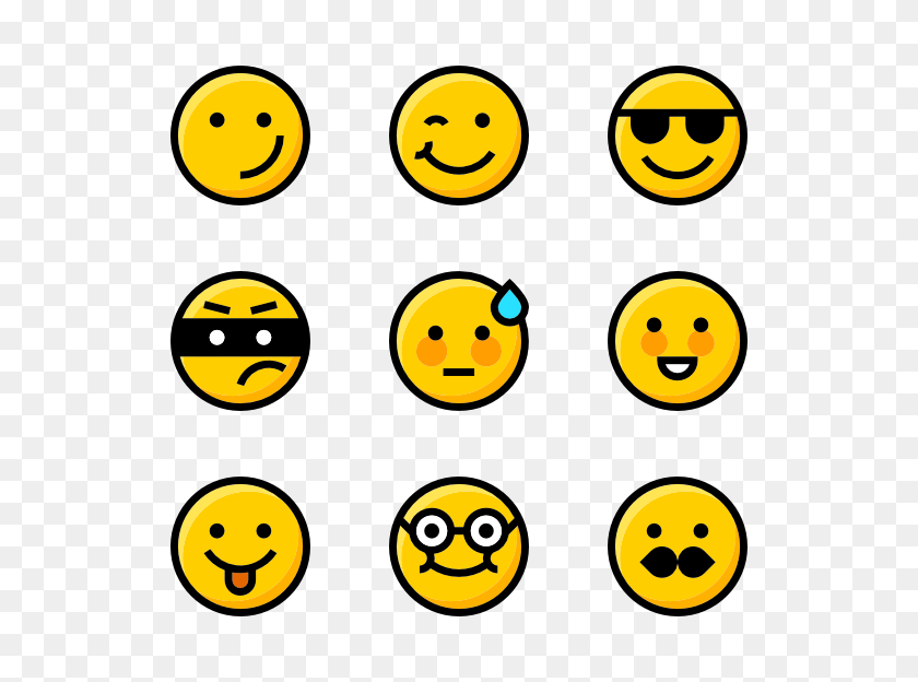600x564 Paquetes De Iconos Emoji - Caras Emoji Png