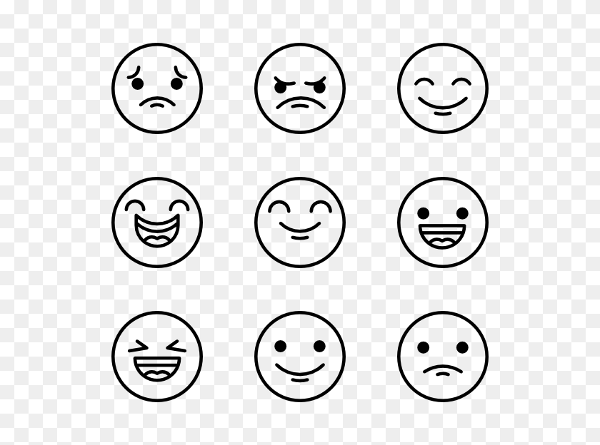 600x564 Emoji Icon Packs - Kawaii Face PNG