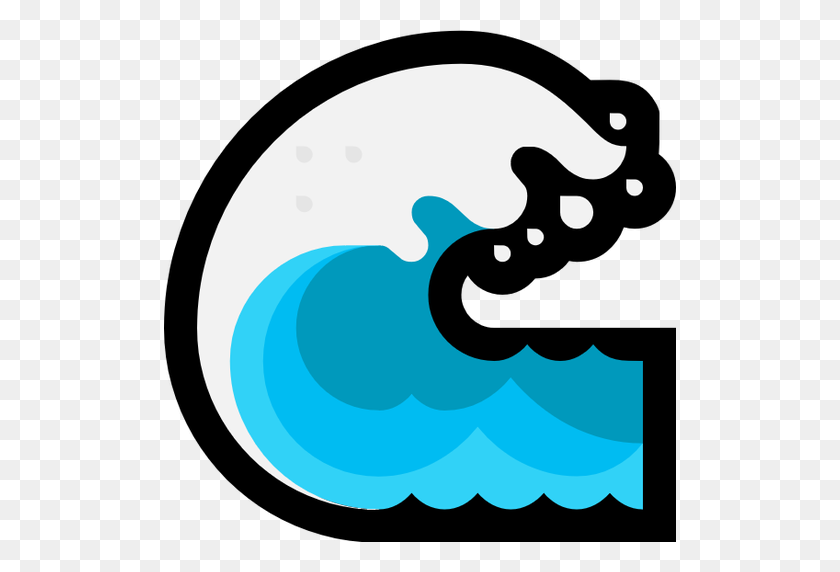 512x512 Emoji Image Resource Download - Wave Emoji PNG