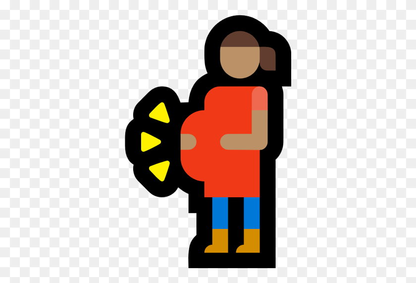 512x512 Загрузка Ресурса Emoji Image - Беременная Женщина Png