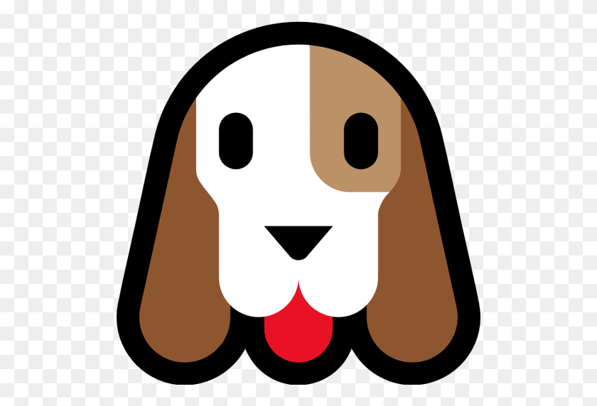 512x512 Скачать Ресурс Emoji Image - Собачья Морда Png