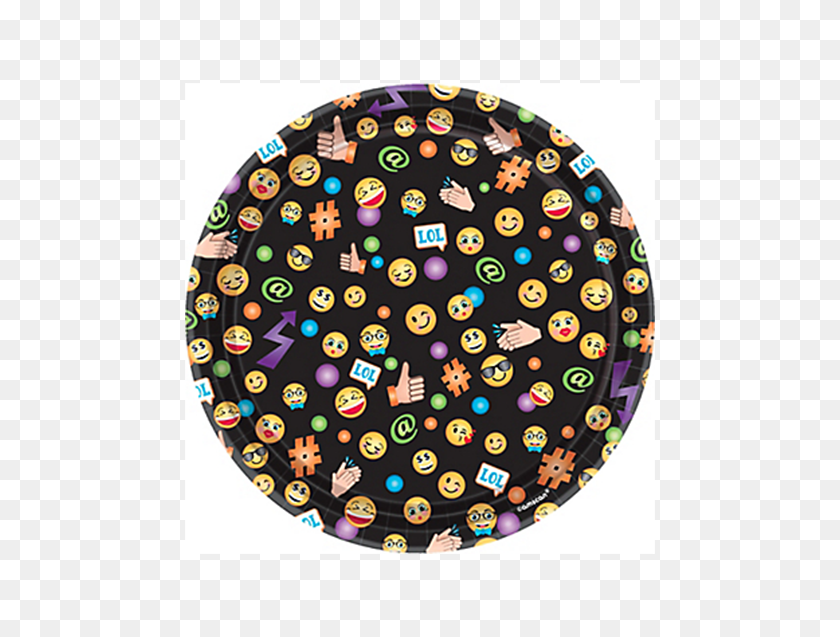 470x577 Emoji Lol Amscan Dessert Plates Party Supplies Party Quackers - Lol Emoji PNG