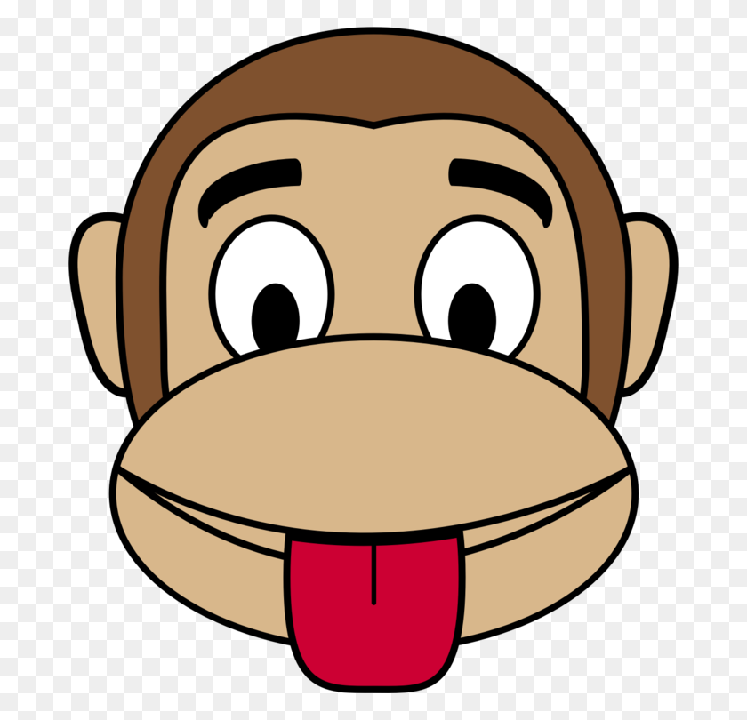 686x750 Emoji Monkey Happiness Smiley Ape - Happiness Clipart