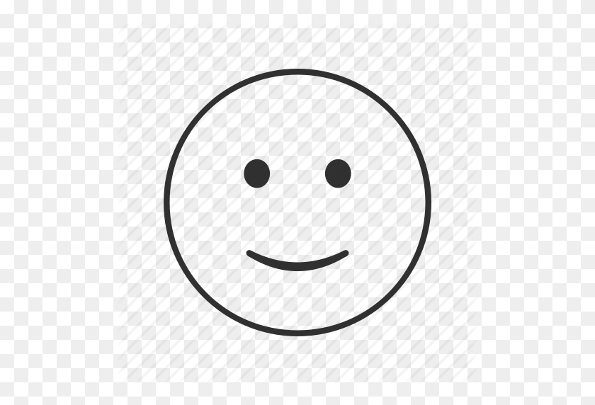 512x512 Emoji, No Tan Contento, No Tan Feliz, Cara De Acuerdo, Levemente Sonriente - Ok Emoji Png