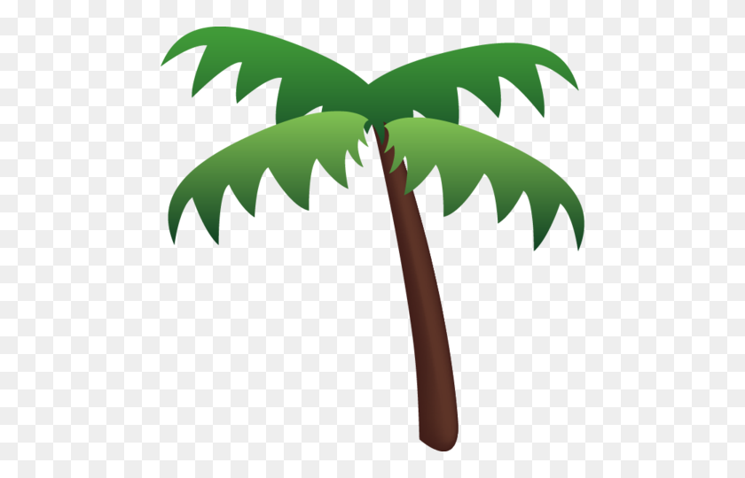 480x480 Emoji Palm Tree Clipart Clip Art Images - Palm Tree Leaf PNG