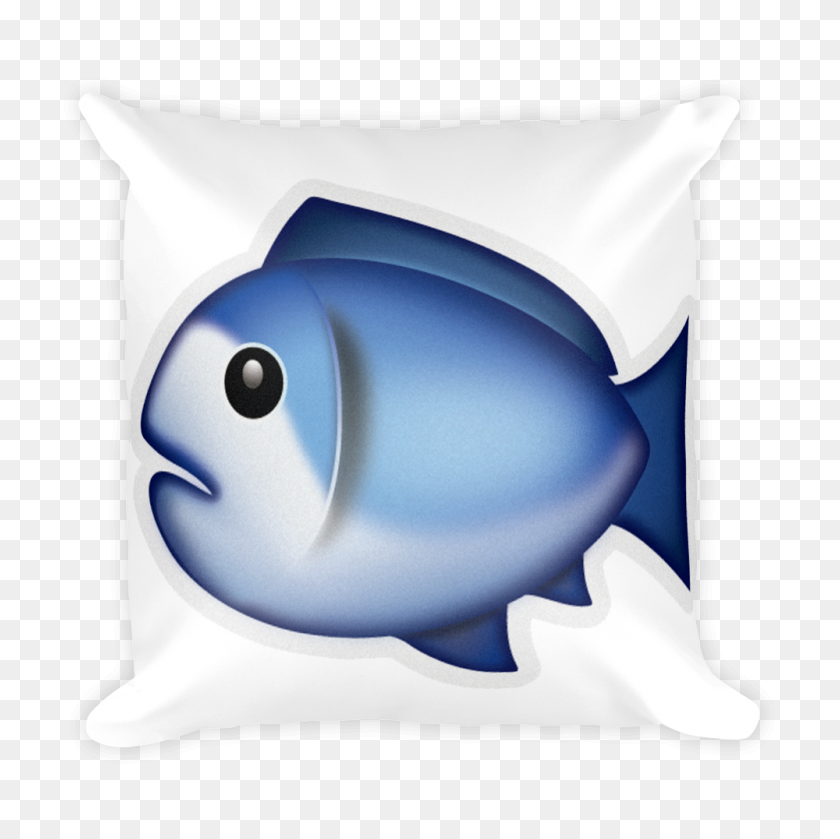 1000x1000 Emoji Pillow - Fish Emoji PNG
